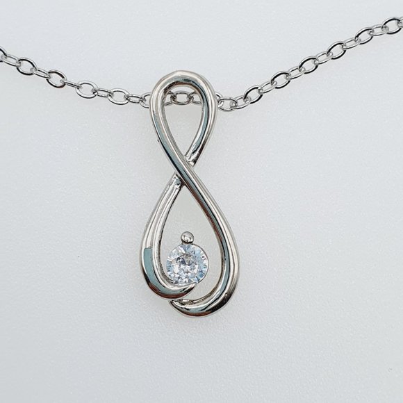 "Round Cut diamond Eternal Infinity Wedding Choker Necklace, GPMB1567 - Picture 6 of 6